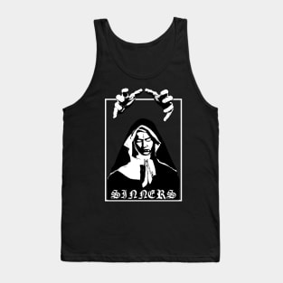 Sinners - Black Metal Design - Black Tank Top